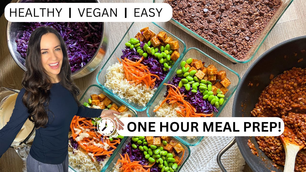 HEALTHY and Delicious Vegan Meal Prep for the WEEK! Episode 4 💪 😍 - YouTube