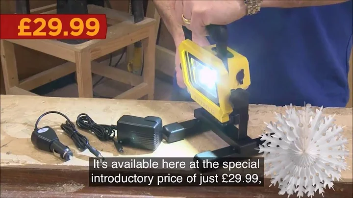 Faithfull Rechargeable COB Work Light with Magnetic Base