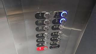 Foot Buttons! Otis Series M2 Hydraulic Elevators - John C. Hitt Library - UCF - Orlando FL