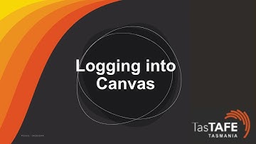 Logging into Canvas at TastAFE
