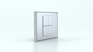 Basic Pushbutton for rectangular wall-box (NO LED)