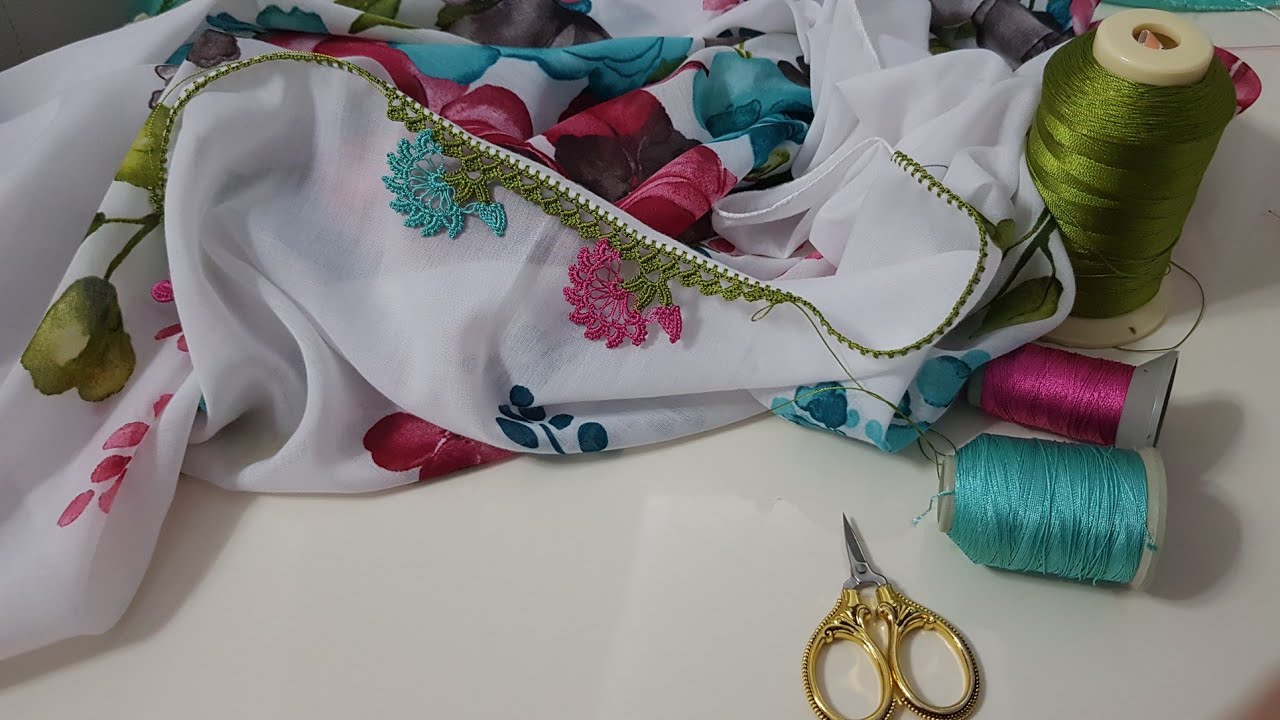 615 - Çeyizlik Gösterişli Pipet Tığ Oyası Yapımı