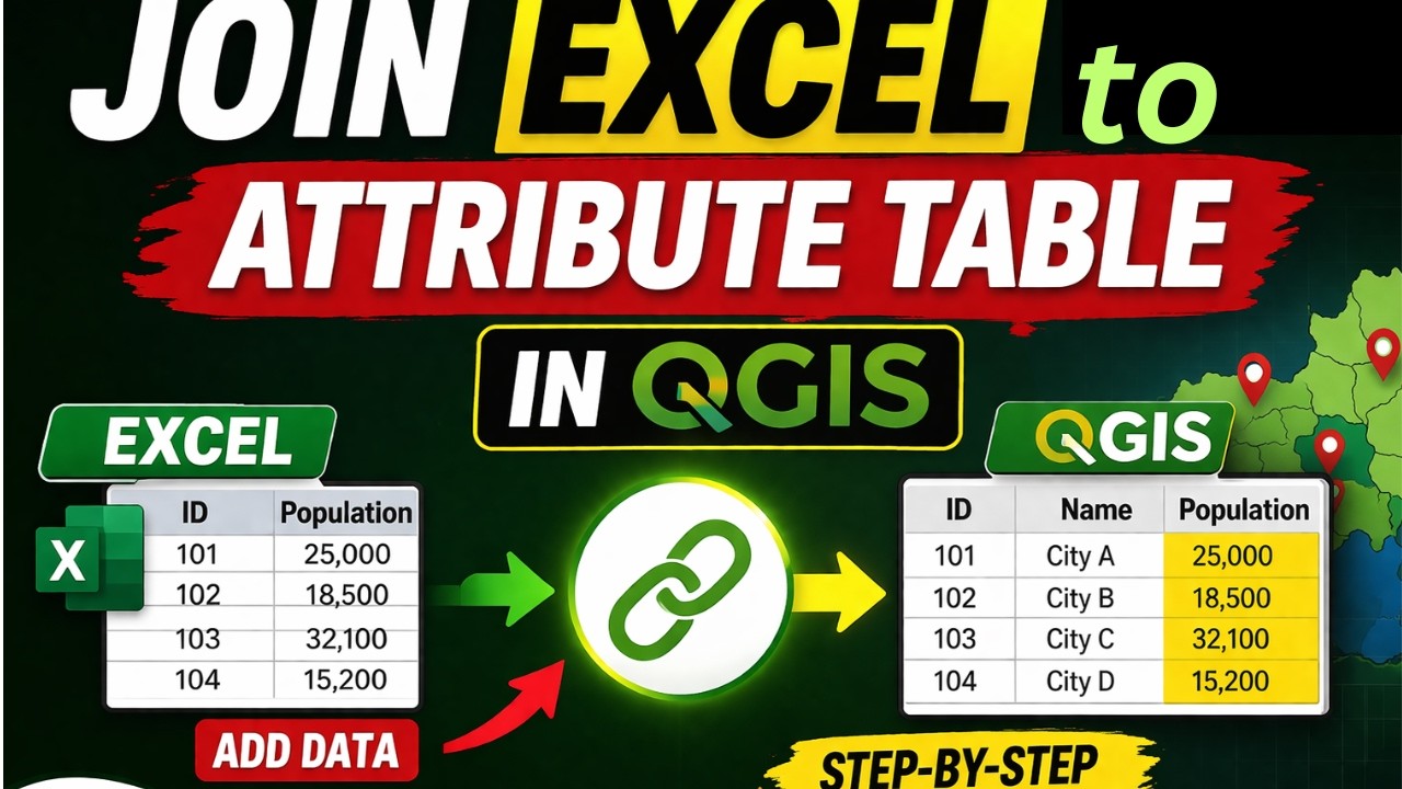 Lesson 21: How to Join Excel to Attribute Table in QGIS (Step-by-Step ...