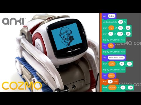 Presidents' Day - Cozmo Robot by Anki - Code Lab Constructor Mode