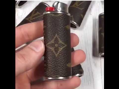 Lv Cigarette Case And Lighter