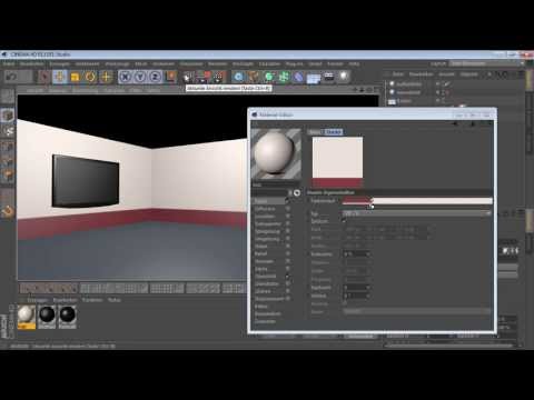 [9.2.1] Material-Eigenschaften - Farbe, Diffusion, Leuchten (C4D-Video-Training)