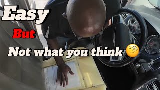 Driver lower seat cover replaced on Chrysler Town and Country