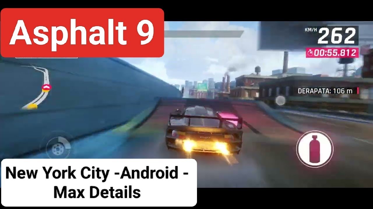 Asphalt 9 New York City track gameplay Android Max Details YouTube