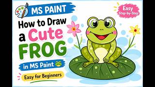 How to Draw a Cute Frog in MS Paint 🐸 | Easy for Beginners screenshot 1