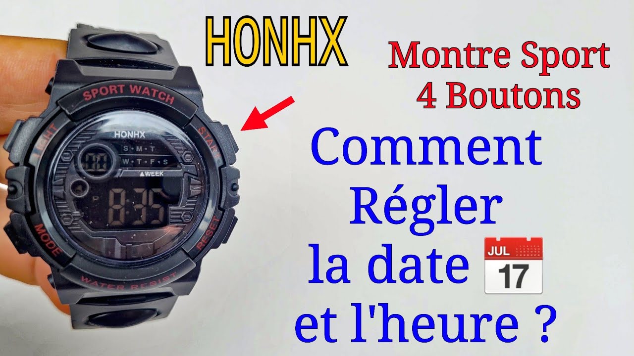 HONHX Digital LED Watch Calender Date Sport Men Electronic Quartz  Wristwatch | eBay