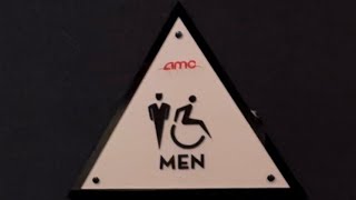 Garden Men’s Restroom Tour | American Standard Urinal & Toilet Flush | AMC Movie Theater, Monterey Park, CA Plant