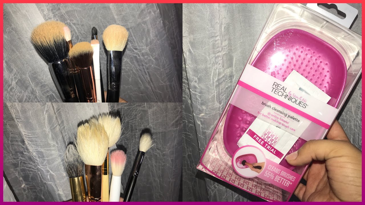 REAL TECHNIQUES Cleansing Palette Review- How To Clean Brushes