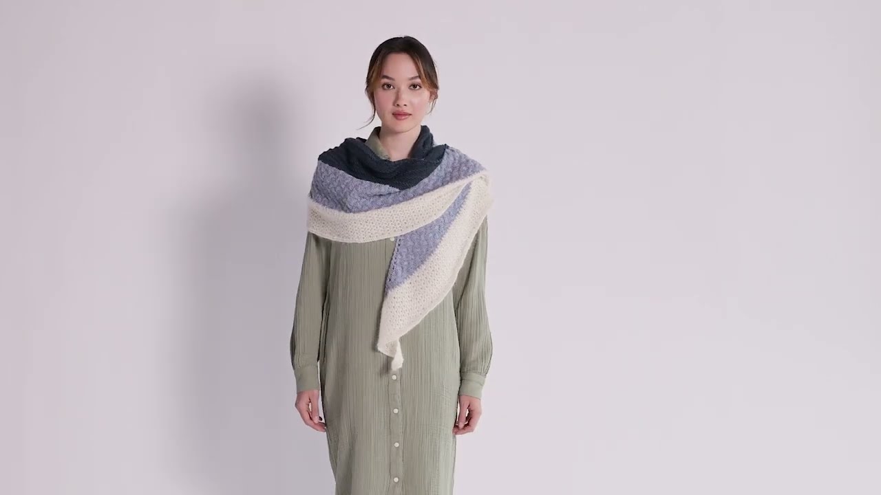 Blue Sky Fibers Ocean Ombre Shawl