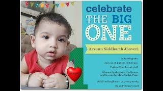 Aryann Jhaveri - First Birthday Party Photos