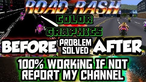 Roadrash Color Graphic Solved.#Roadrash#Games#Bikegames#HowtodownloadRoadrash#RoadrashGamedownload