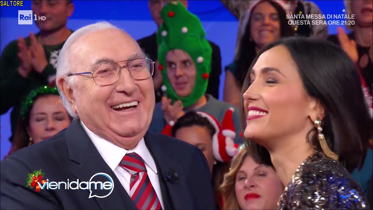 Caterina Balivo ospita Pippo Baudo a Vieni da me 24122019
