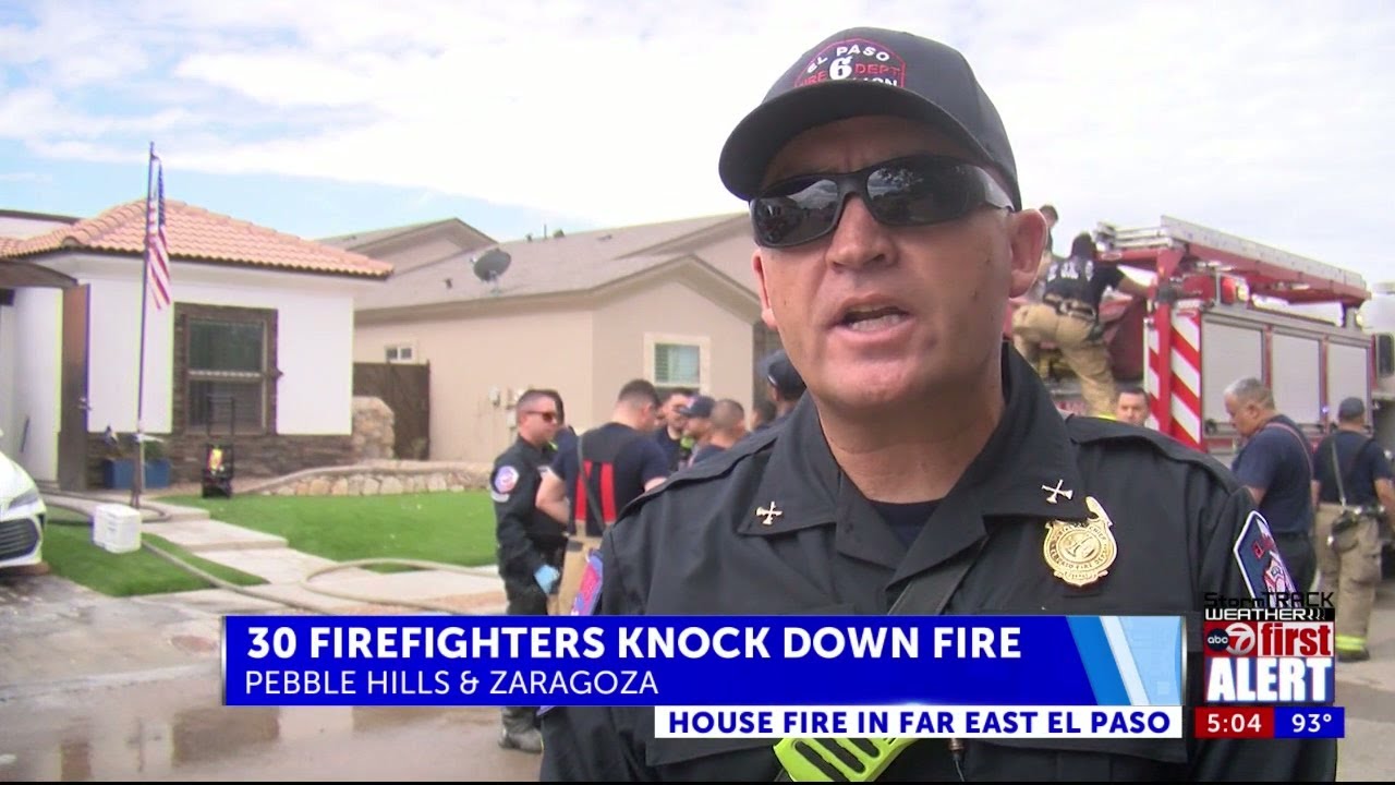 House fire in Far East El Paso - YouTube