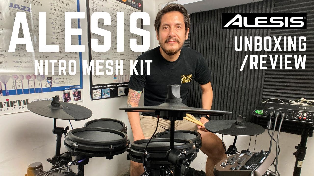 LA MEJOR BATERIA ELECTRONICA!! Alesis Nitro Mesh Kit Unboxing/Review (EN  ESPAŃOL) #Alesis #bateria 