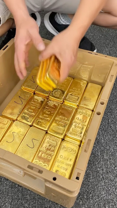Do you like 24k gold bars?🤔 #gold #goldfactory