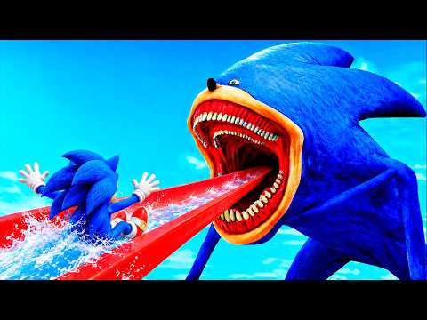 ENTERING Shin Sonic's SLIDE in GTA 5 !! (Shin Sonic mod)
