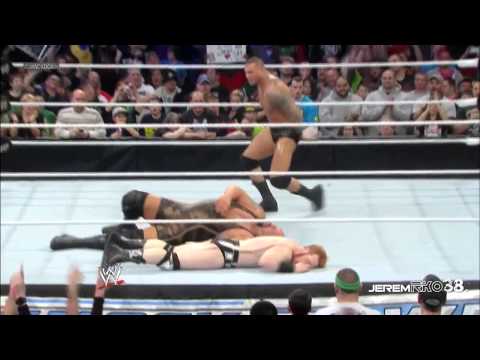 Randy Orton RKO on Big Show - Smackdown - March 8, 2013