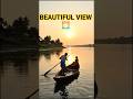 Sunset Boat Ride Ka Beautiful View 😍🌅 #shorts #viral #nature #travel