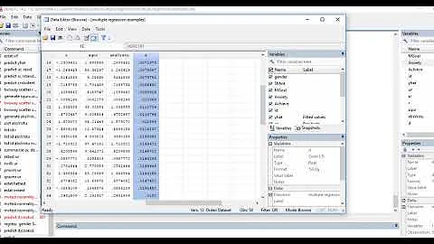 Multiple regression using STATA video 5 identifying influential cases