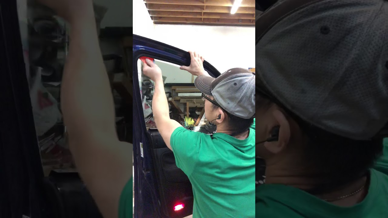 How I tint door window 