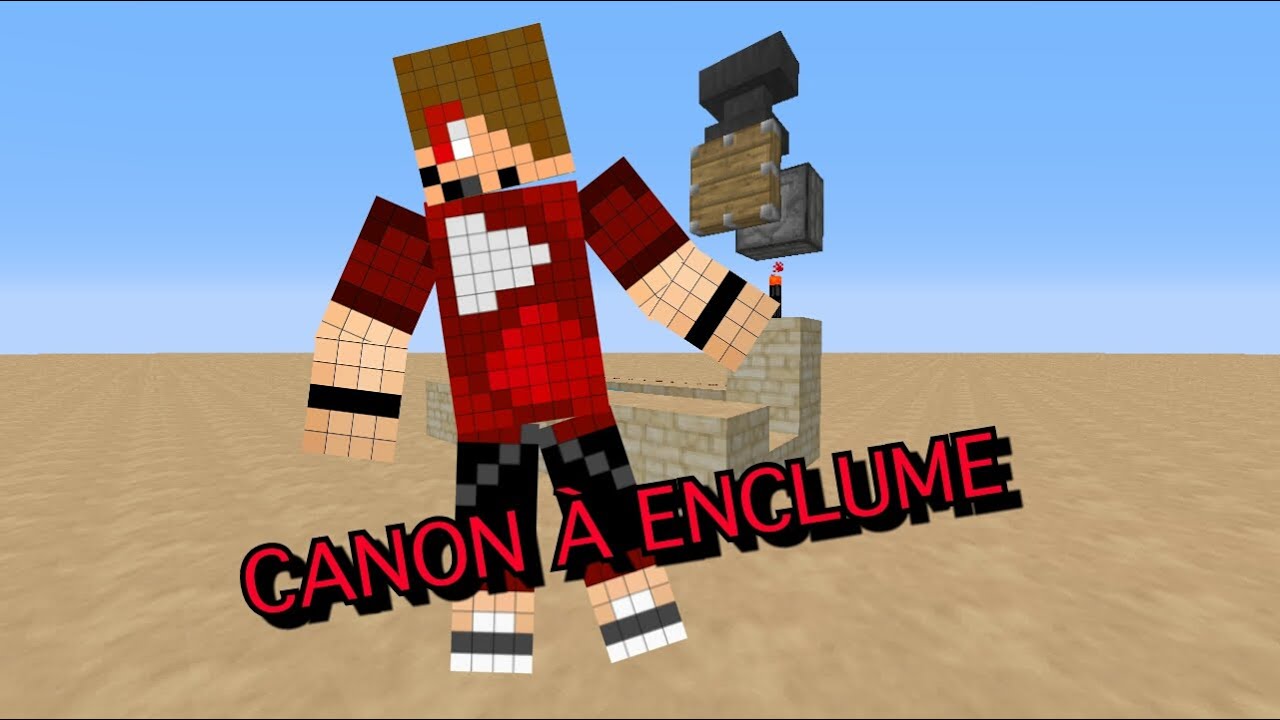 Minecraft canon à enclume le plus puissant - YouTube