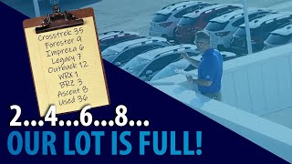 Scott Subaru - Full Lot - Counting Inventory - #OurLotIsFull #Subaru #ScottSubaru