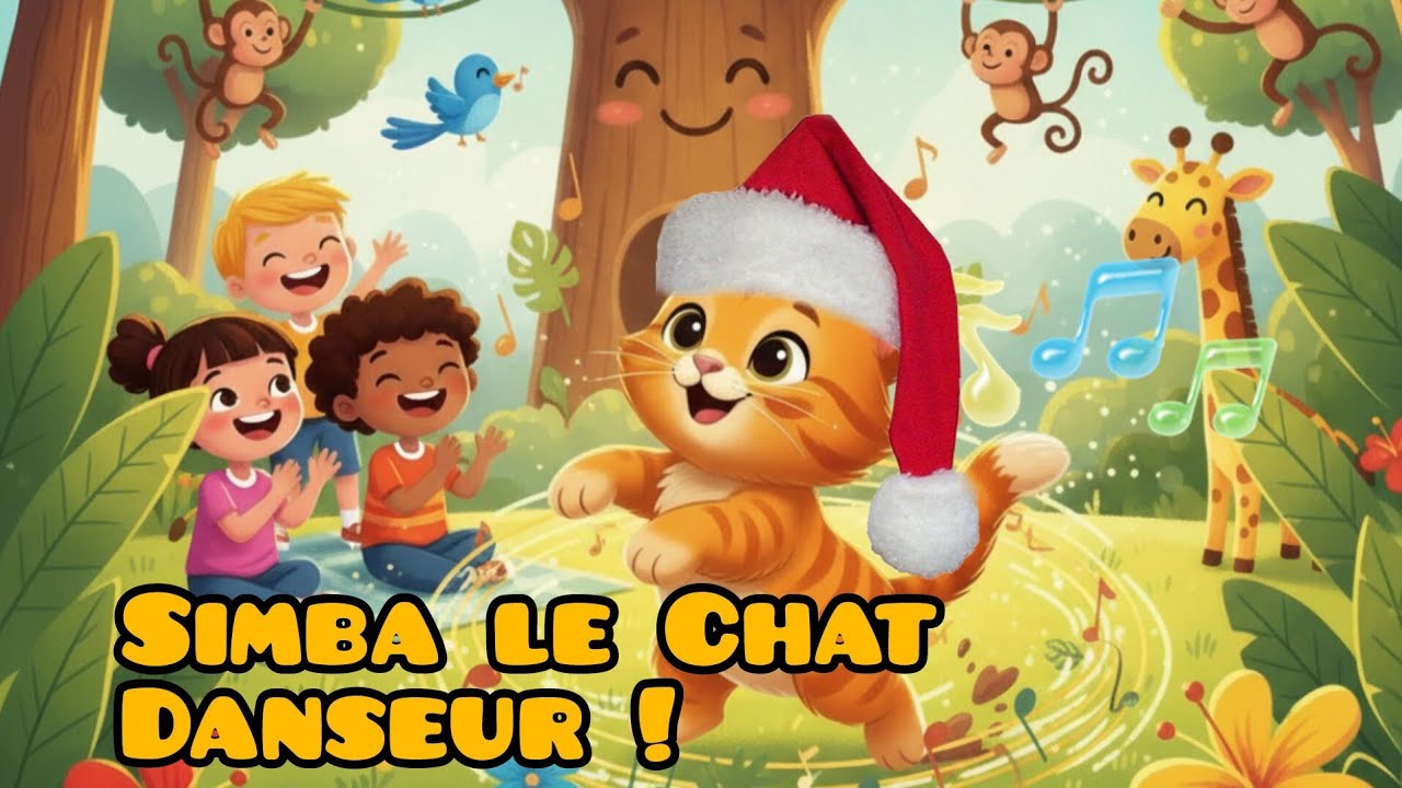 Simba le Chat Danseur ! 🐾🎶 Chanson Animée pour Enfants | Comptine Joyeuse & Rythmée ✨