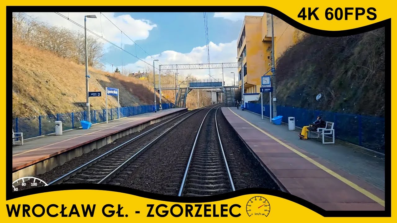 [CABVIEW] Wrocław Główny ➡️ Zgorzelec // 4K 60fps, prędkość