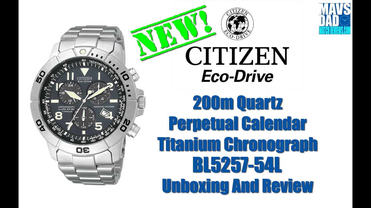 Tech Giant! | Citizen 200m Quartz Perpetual Titanium Chronograph