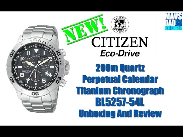 Tech Giant! | Citizen 200m Quartz Perpetual Titanium Chronograph