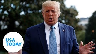 President Donald Trump speaks as he departs White House | USA TODAY