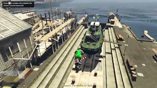 GTA V Salvage Yard Robbery, The Cargoship Robbery, Task 2, Flares