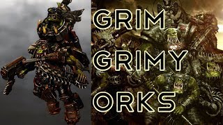 Painting Orks with INKS and OILS - GRIMDARK ORKS!
