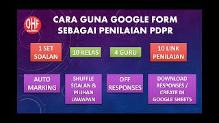 Cara Guna Google Form Sebagai Penilaian PdPr