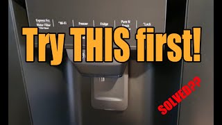 Fridge Water Dispenser not Working - My investigation and solution