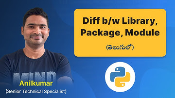 P135 - Module vs Package vs Library: Clearing Up the Confusion in Python [in Telugu]