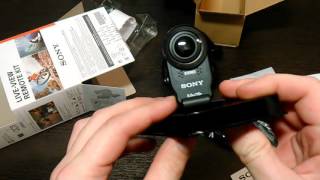 Распаковка Sony HDR-AS200VR - экшн-камера с пультом ДУ