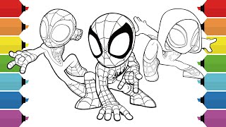 Spidey And His Friends Coloring Pages Spidey Coloring Marvels Coloring
