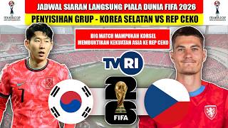 Jadwal Siaran Langsung Piala Dunia Fifa 2026 ~ Korea Selatan Vs Rep Ceko ~ Head To Head