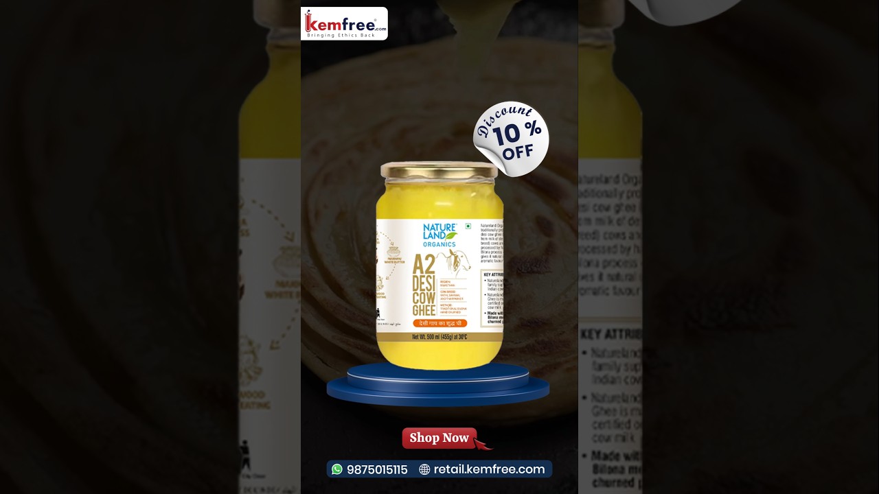 🐄 From Farm to Spoon – Taste the Goodness of Organic Ghee 🌿