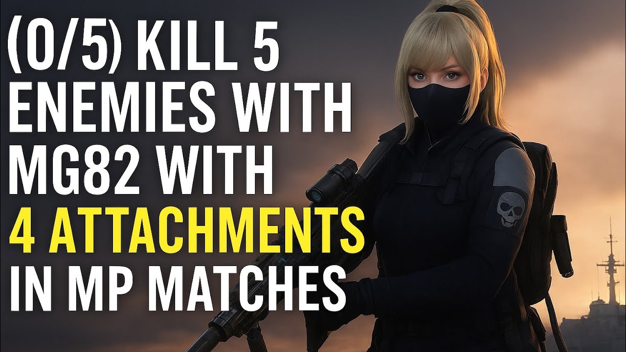 How to Kill 5 Enemies with the MG82 with at least 4 Attachments in MP Matches 