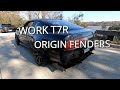 Work T7R and Origin type 2 fenders on the 240sx