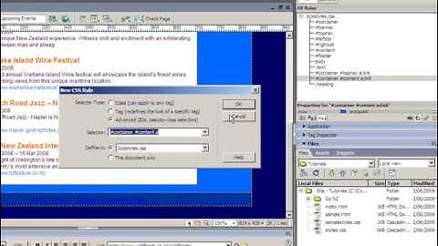 Formatting links using CSS in Dreamweaver CS3