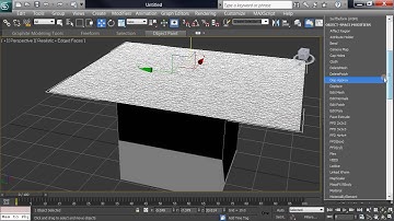 3ds Max Cloth Tutorial, Tablecloth