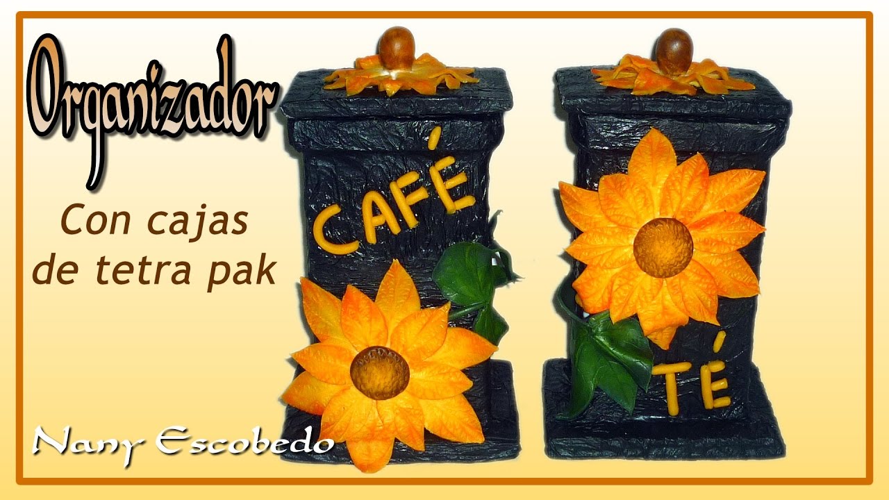 ORGANIZADOR PARA CAFÉ Y TÉ CON CAJAS DE TETRA PAK YouTube
