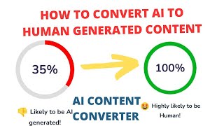 AI Text Converter to Human Text | AI Text to Human Text Converter | How to Convert AI to Human Text